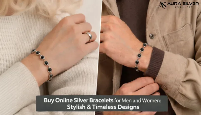 Buy Online Silver Bracelets for Men and Women: Stylish & Timeless Designs
