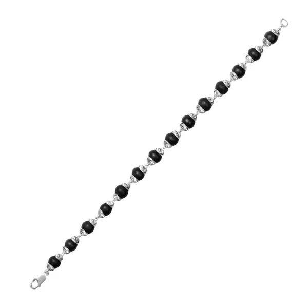Silver 925 Karungali Bracelet for Men - view 4
