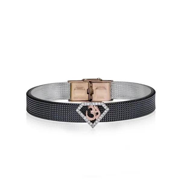 Om Bracelet in Silver 925 for Men - view 3
