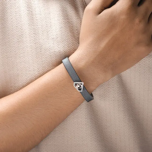 Om Bracelet in Silver 925 for Men - view 4
