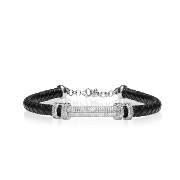 925 silver leather bracelet wholesaler in Ahmedabad