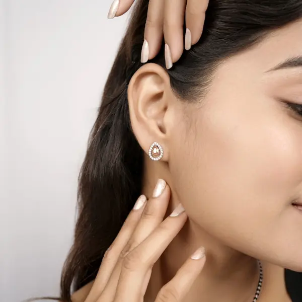 Elegant Crystal Drop Mangalsutra with Matching Earrings for Women - view 4