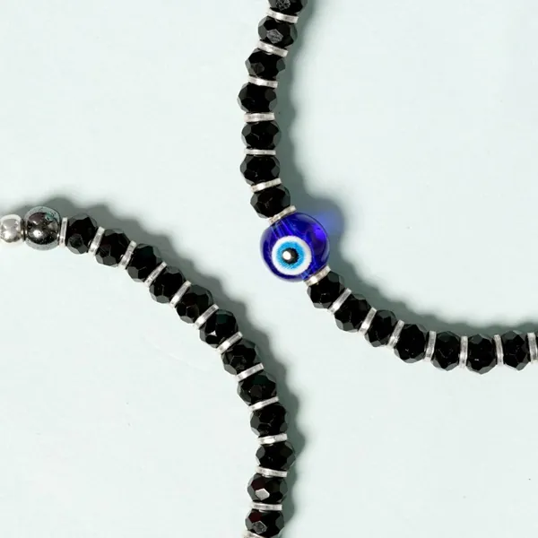 Pure 925 Silver Evil Eye Nazariya Bracelet - view 3