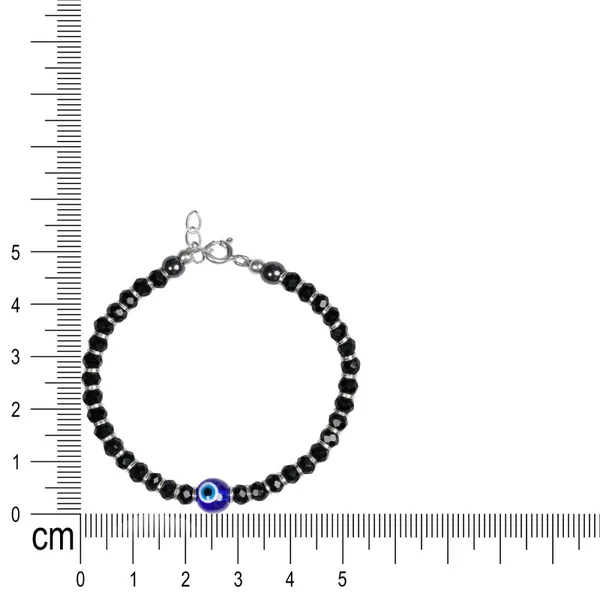Pure 925 Silver Evil Eye Nazariya Bracelet - view 5