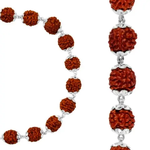 Handmade Rudraksha Bracelet for Men in 925 Silver