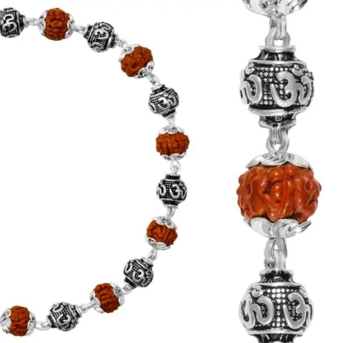 Fully Handmade Real 925 Silver Rudraksh Bracelet For Men