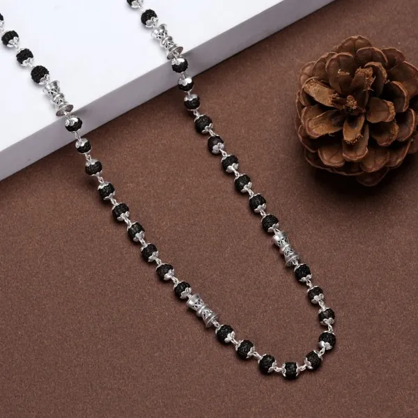 925 silver rudraksh mala wholesaler in Ahmedabad