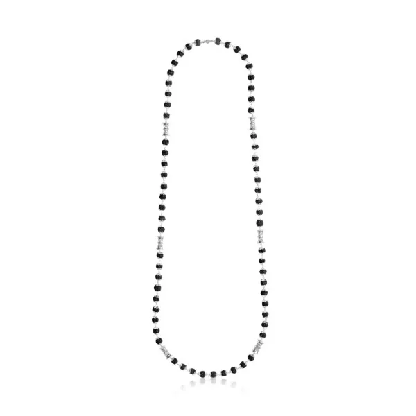 Handmade Black Rudraksha with Damru Silver 925 Chain - view 4
