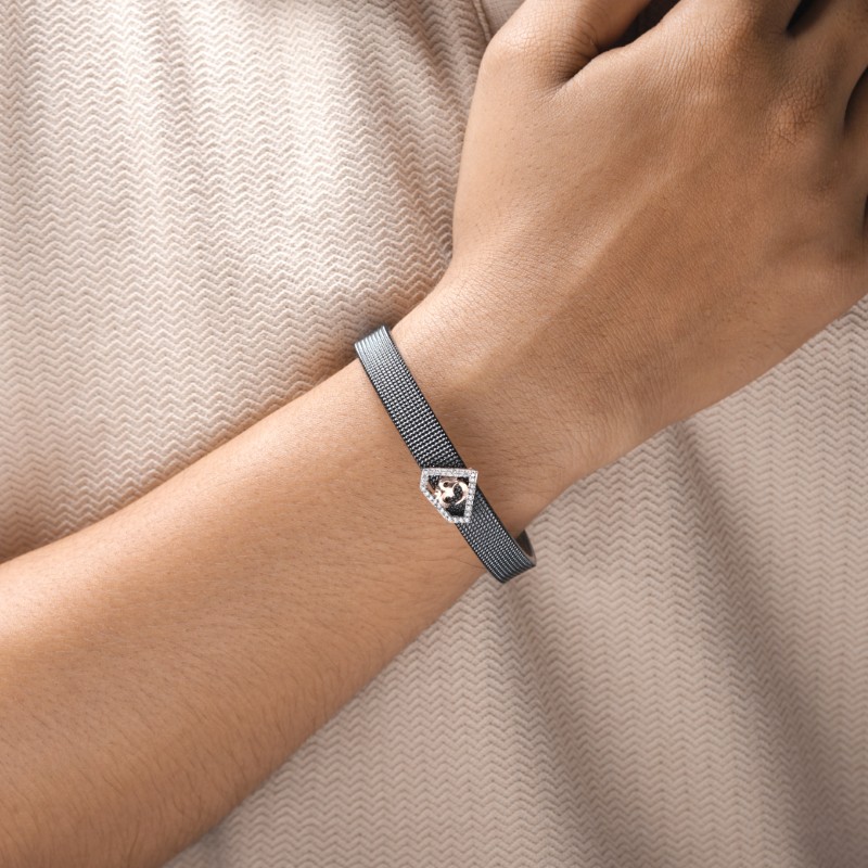 Silver 925 Om Bracelet for Men - Image 4