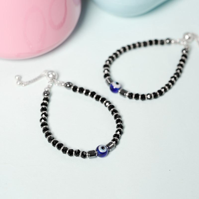 Evil Eye Crystal Baby Nazariya Bracelet - Image 3