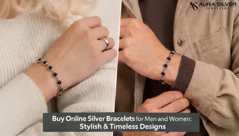 Buy Online Silver Bracelets for Men and Women: Stylish & Timeless Designs