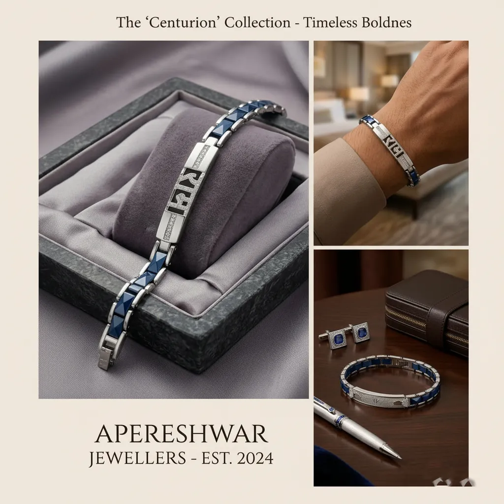 Centurion Azure – Heritage Silver Bracelet