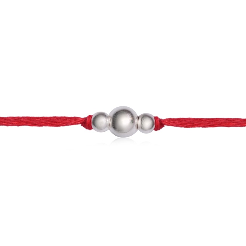 925 Sterling Silver Bead Rakhi - Image 4