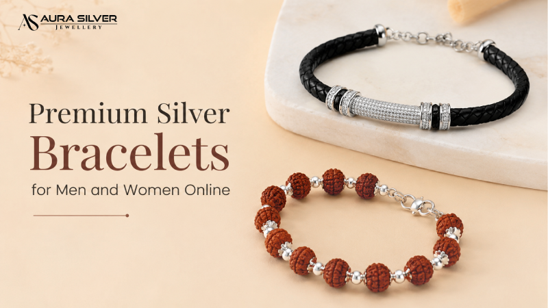 Premium Silver Bracelets for Men and Women Online