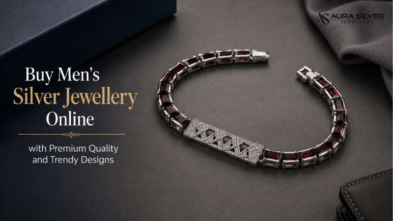 Buy Men’s Silver Jewellery Online with Premium Quality and Trendy Designs