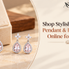 Shop Stylish 925 Silver Pendant & Earring Sets Online for Women